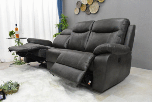 Ghế Sofa ngả điện OKIN F0624E xám đậm | 3 chỗ ngồi | Dài 2m - Hình ảnh 5