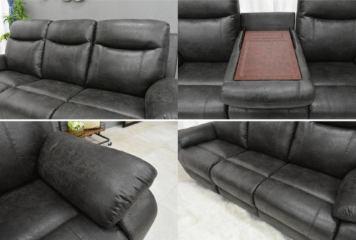 Ghế Sofa ngả điện OKIN F0624E xám đậm | 3 chỗ ngồi | Dài 2m - Hình ảnh 3