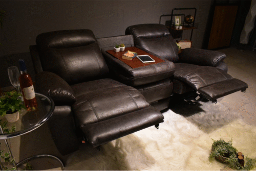 Ghế Sofa ngả điện OKIN F0624E xám đậm | 3 chỗ ngồi | Dài 2m - Hình ảnh 9