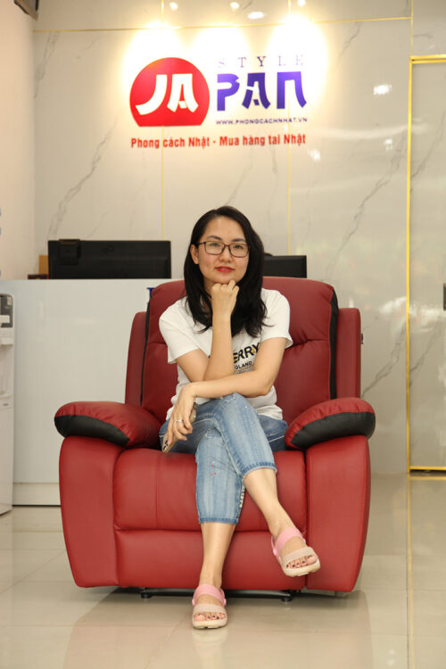 Ghế Sofa ngả điện Lurkey Sofa | 1 chỗ ngồi | Màu đỏ - Hình ảnh 13