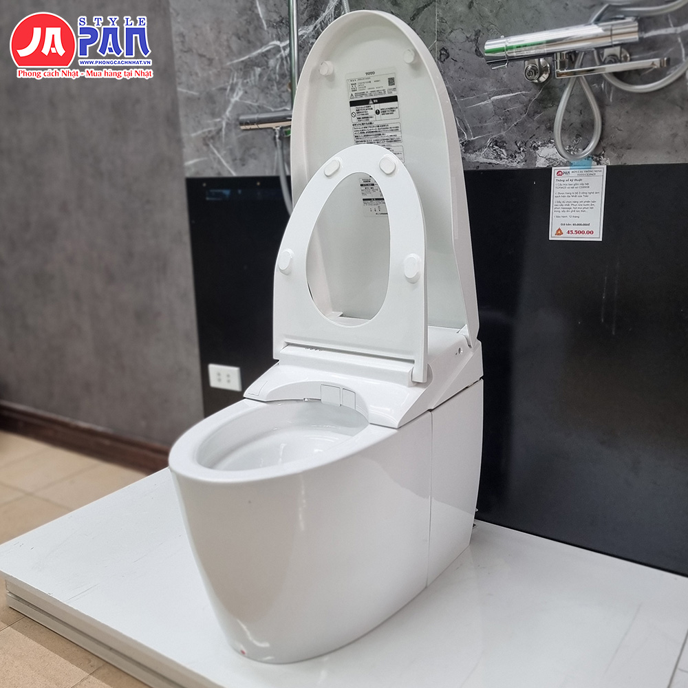 Bồn cầu Toto CES9720 nội địa Nhật – Full chức năng, Made in Japan 4 Bồn cầu Too CES9720 khi mở nắp