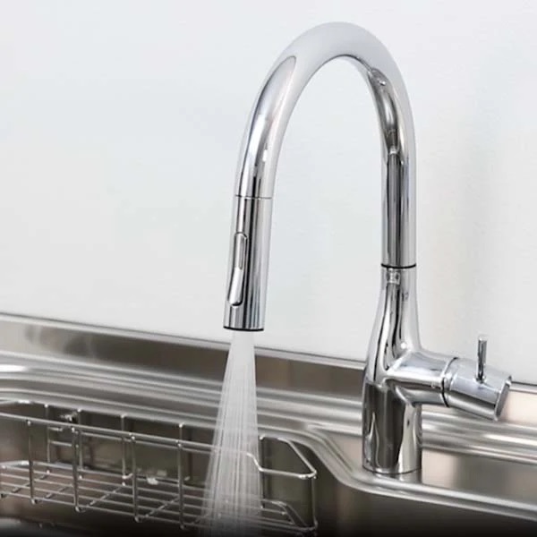 Vòi rửa bát KVK KM6061EC| Rút đầu vòi | Made in Japan| Vòi cổ ngỗng 14 Đặc điểm vòi rửa bát cao cấp KM6061EC