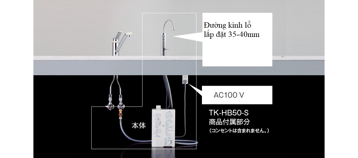 Lọc nước tách ion kiềm Panasonic TK-HB50-S 19 Thiết kế máy lọc Panasonic TK-HB50-S
