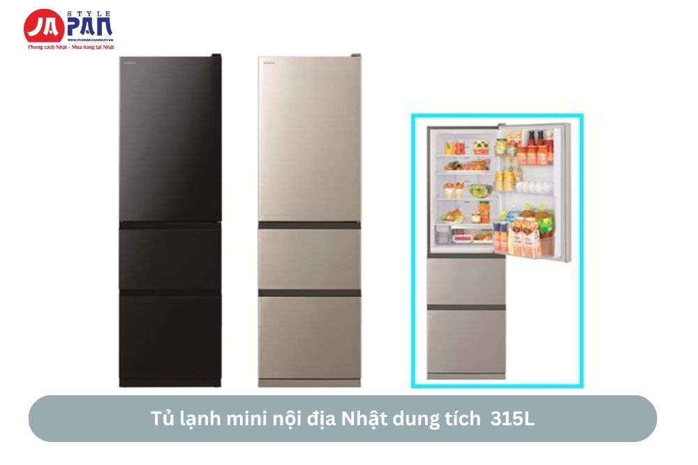 13 tủ lạnh mini nội địa Nhật cho cuộc sống mới độc thân 2 Tủ lạnh mini nội địa Nhật dung tích 315L