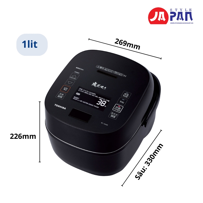 Thông số kỹ thuật Nồi cơm điện Toshiba RC-10VXT (K)