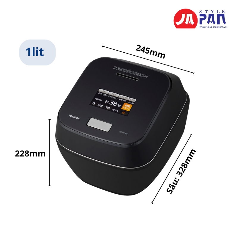 Thông số kỹ thuật nồi cơm điện Toshiba RC-10ZWT (K)