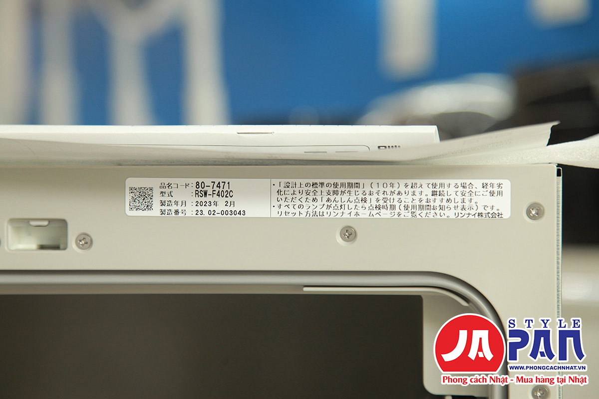 May rua bat Rinnai RSW F402 SV 10