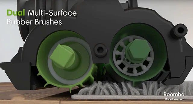 Robot hút bụi Irobot Roomba i7 plus | Tự động đổ rác 27 Chổi hút đa năng đa địa hình