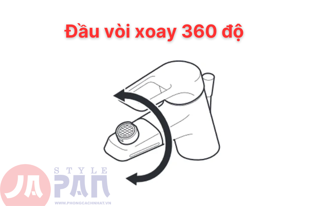 Vòi lavabo Toto TLHG31DEFR |Vòi nóng lạnh|Xoay 360° 27 Đầu vòi xoay 360 độ - Vòi rửa mặt/Shower wash TOTO TLHG31DEFR