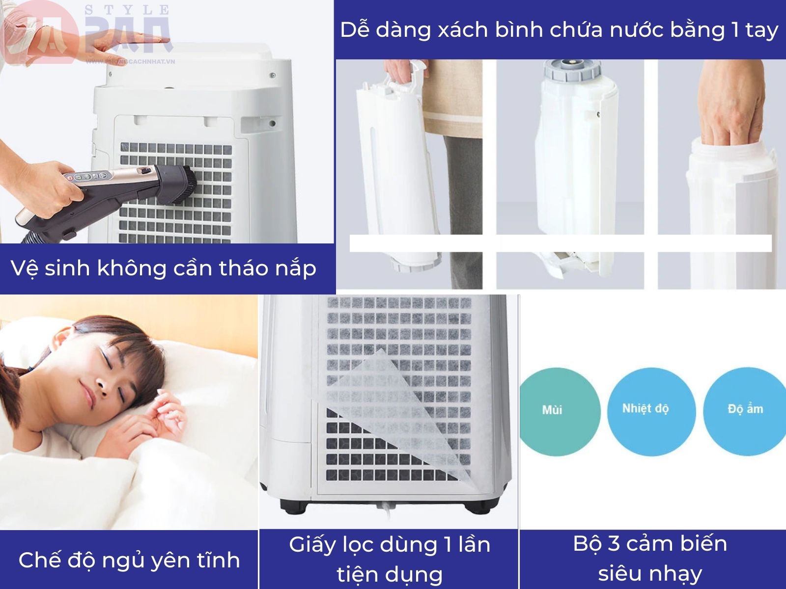Máy Lọc Không Khí Sharp KC-R50 | Ion Plasma 7000 39 Dễ dàng sử dụng