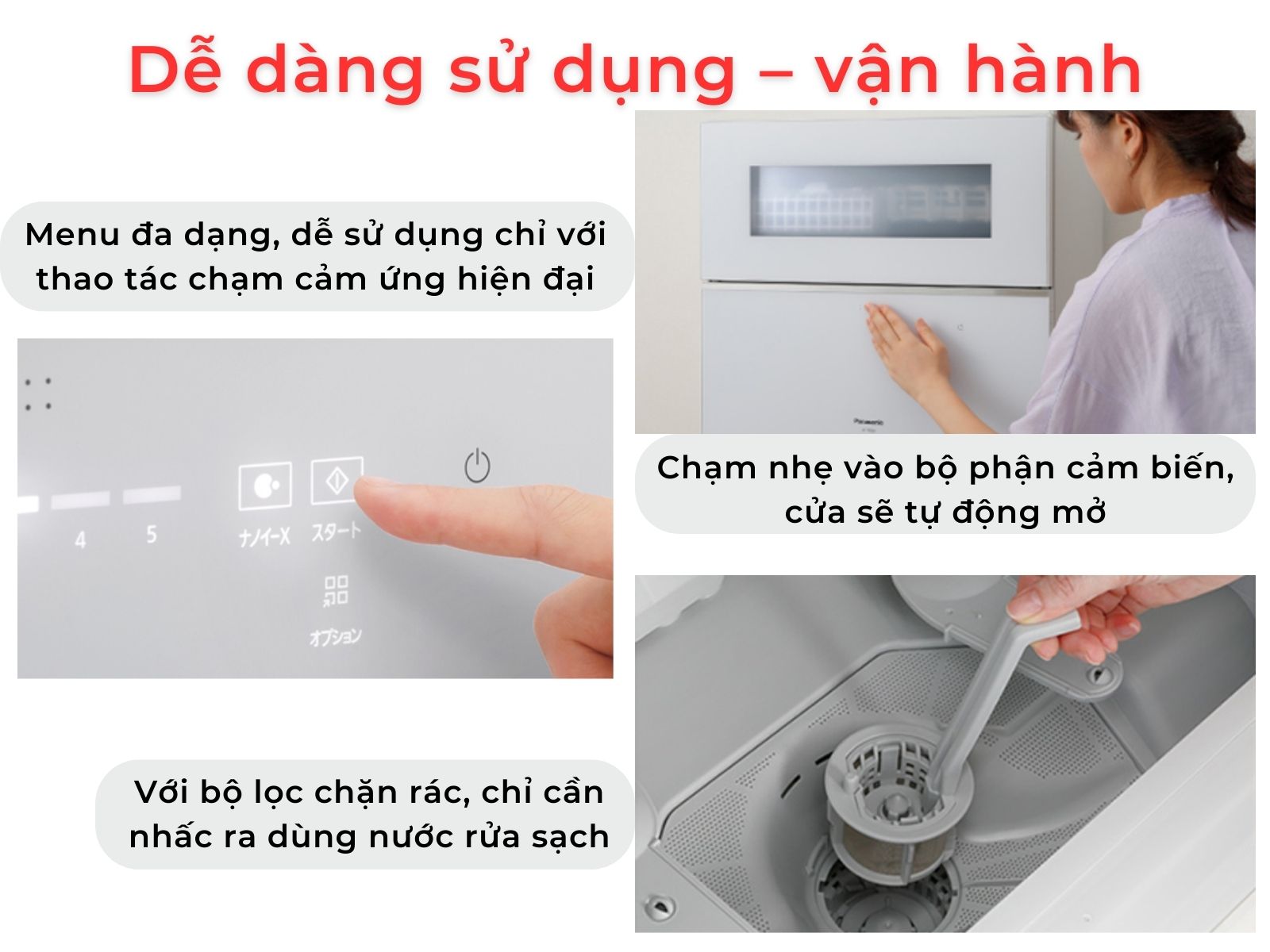 Máy rửa bát Panasonic NP-TZ300 nội địa Nhật 14 Máy rửa bát Panasonic NP-TZ300 3