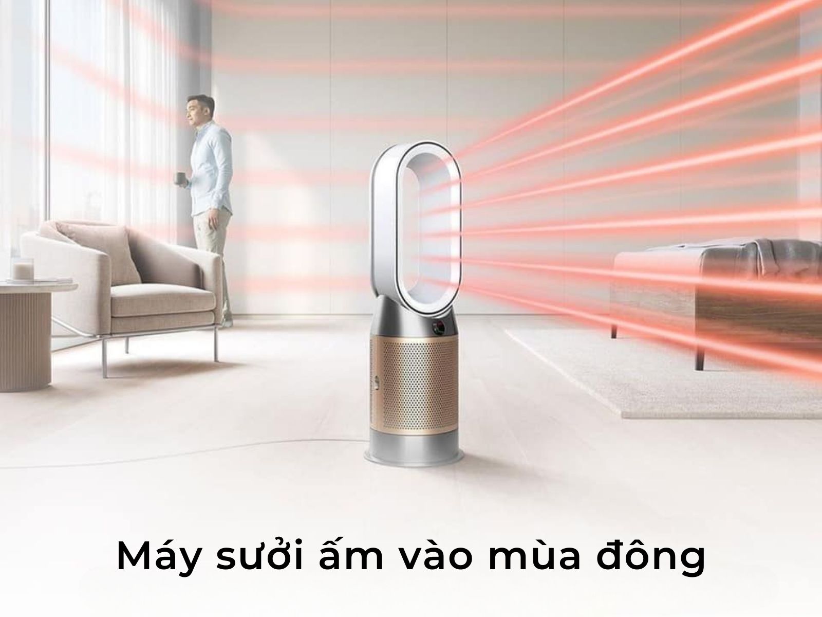 Máy lọc không khí Dyson Hot and Cool HP09 3in1 33 Sưởi ấm máy lọc không khí Dyson HP09