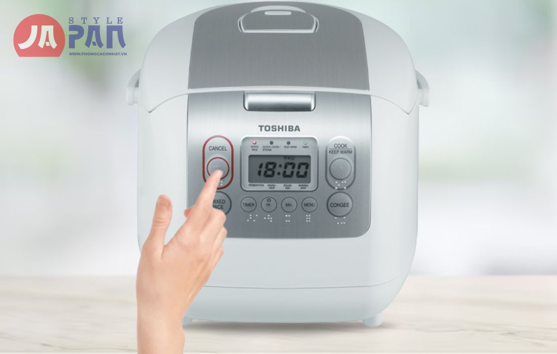 cach chinh gio noi com dien toshiba 3