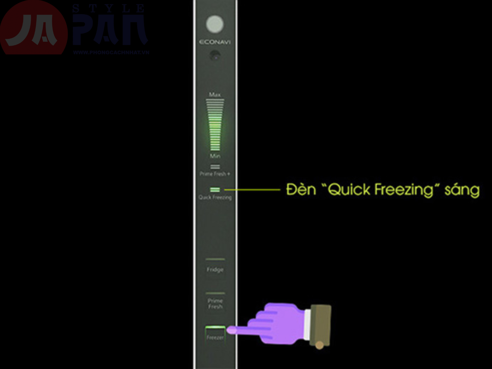 Cách sử dụng tủ lạnh Panasonic nội địa Nhật | Hướng dẫn chi tiết – Phong Cách Nhật 2 Chức năng làm đông nhanh tủ lạnh Panasonic
