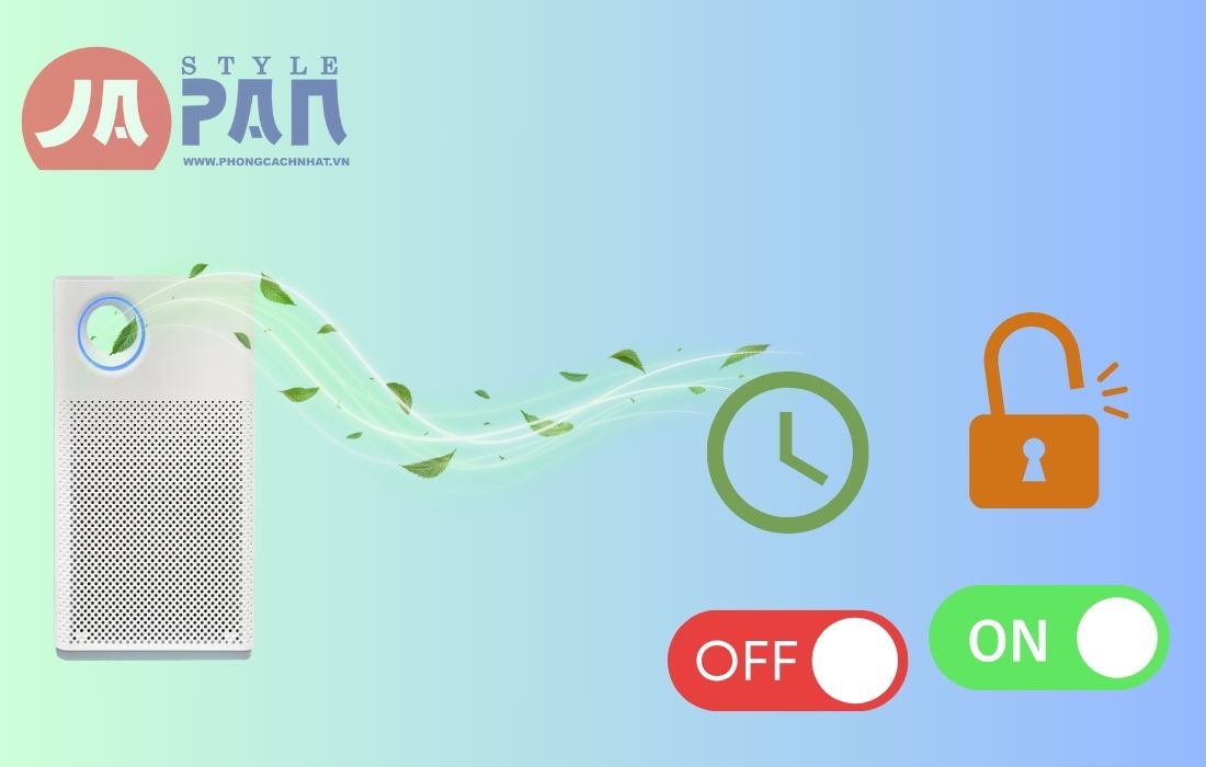 Các bước thực hiện máy lọc không khí