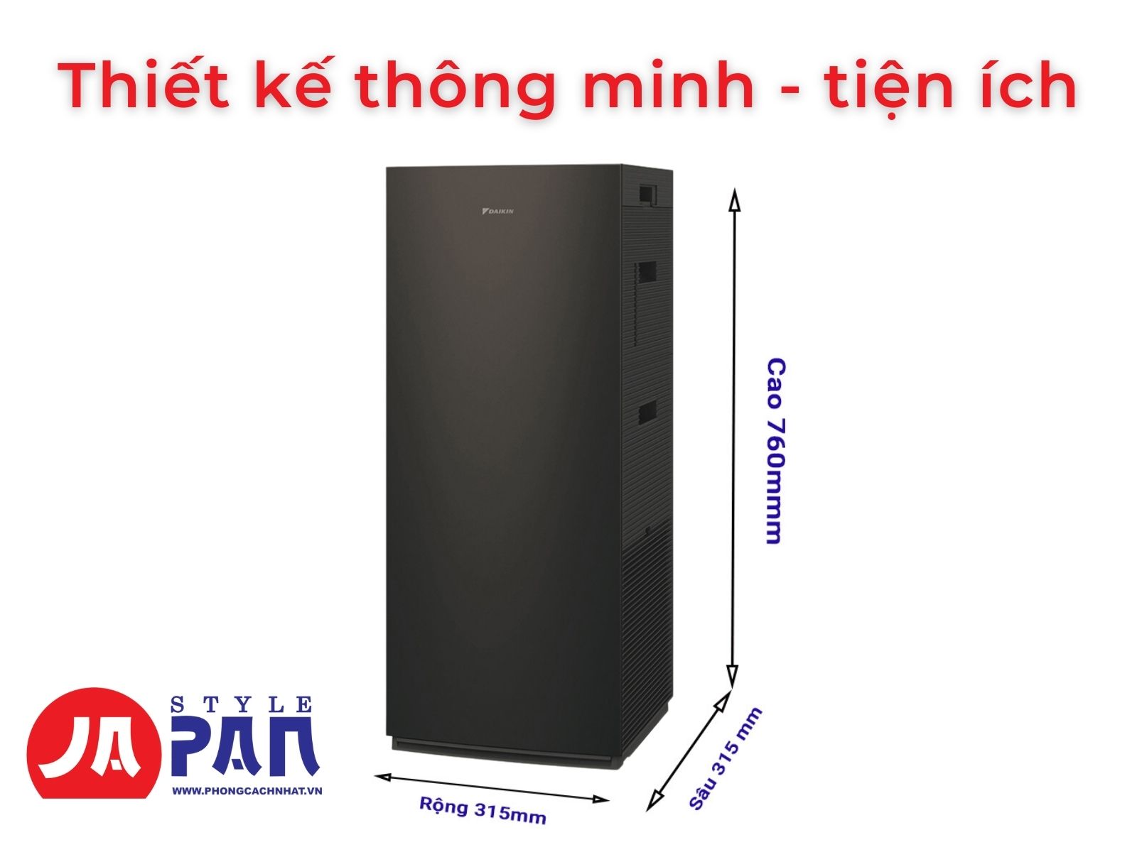 Máy lọc không khí Daikin MCK70Y-T nội địa Nhật cao cấp 13 Thiết kế thông minh và tiện ích