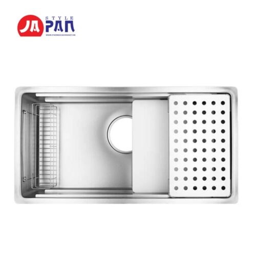 Chậu rửa bát Shigeru LE JSN-K 3F FS chậu 2 ray