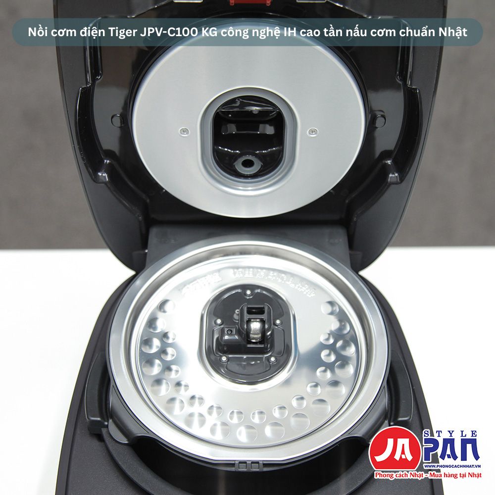 Nồi cơm điện Tiger JPV-C100 KG côn nghệ IH cao tần nấu cơm chuẩn Nhật