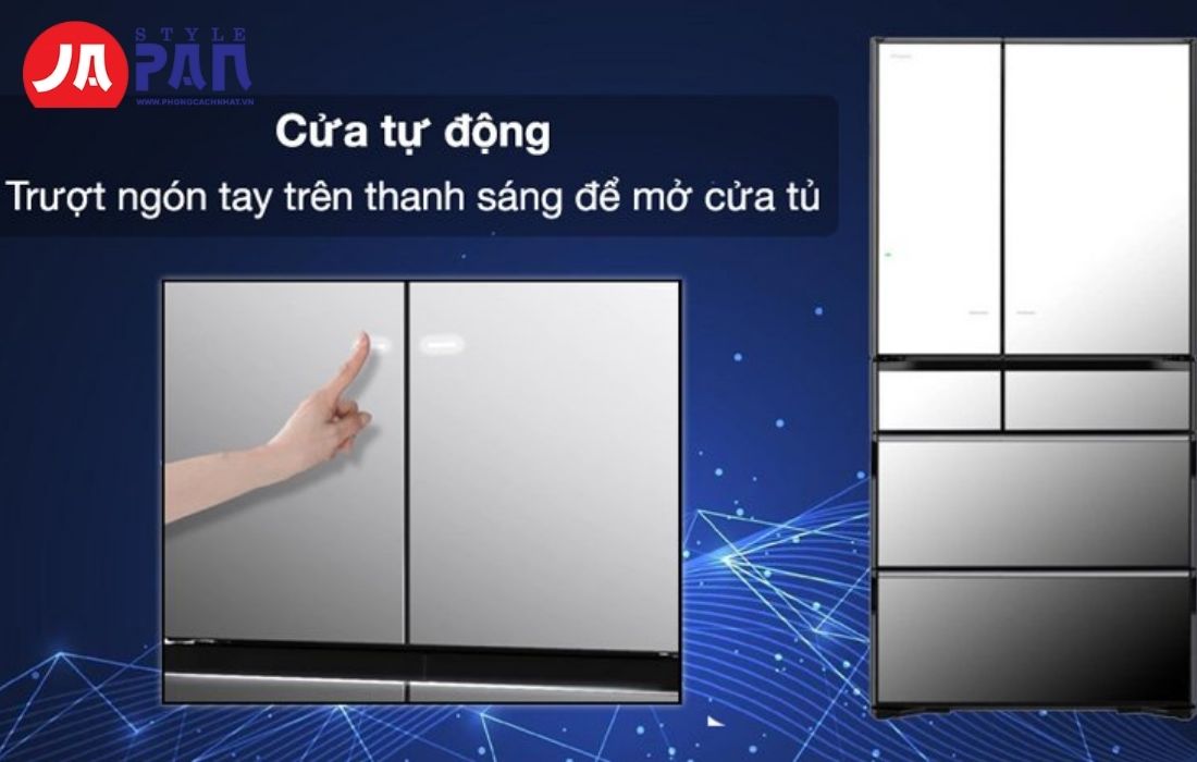 Tủ Lạnh Hitachi R-WXC74V 735L Mặt Gương | New 2024 20 Cửa tự động tủ lạnh Hitachi
