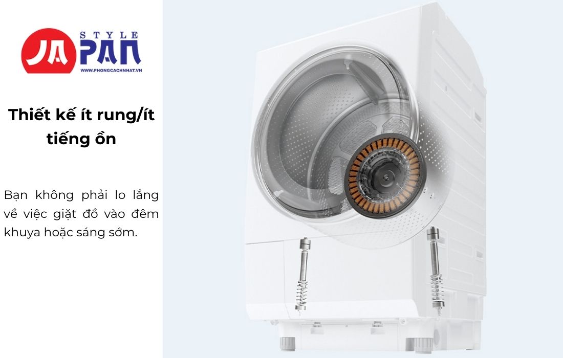 Máy giặt sấy Toshiba TW-127XM3 | Giặt 12kg | Sấy 7kg 18 Thiết kế rung ít chống tiếng ồn