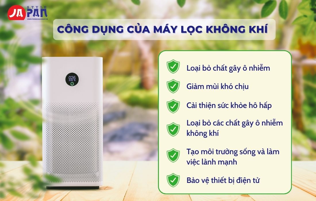 Công dụng của máy lọc không khí