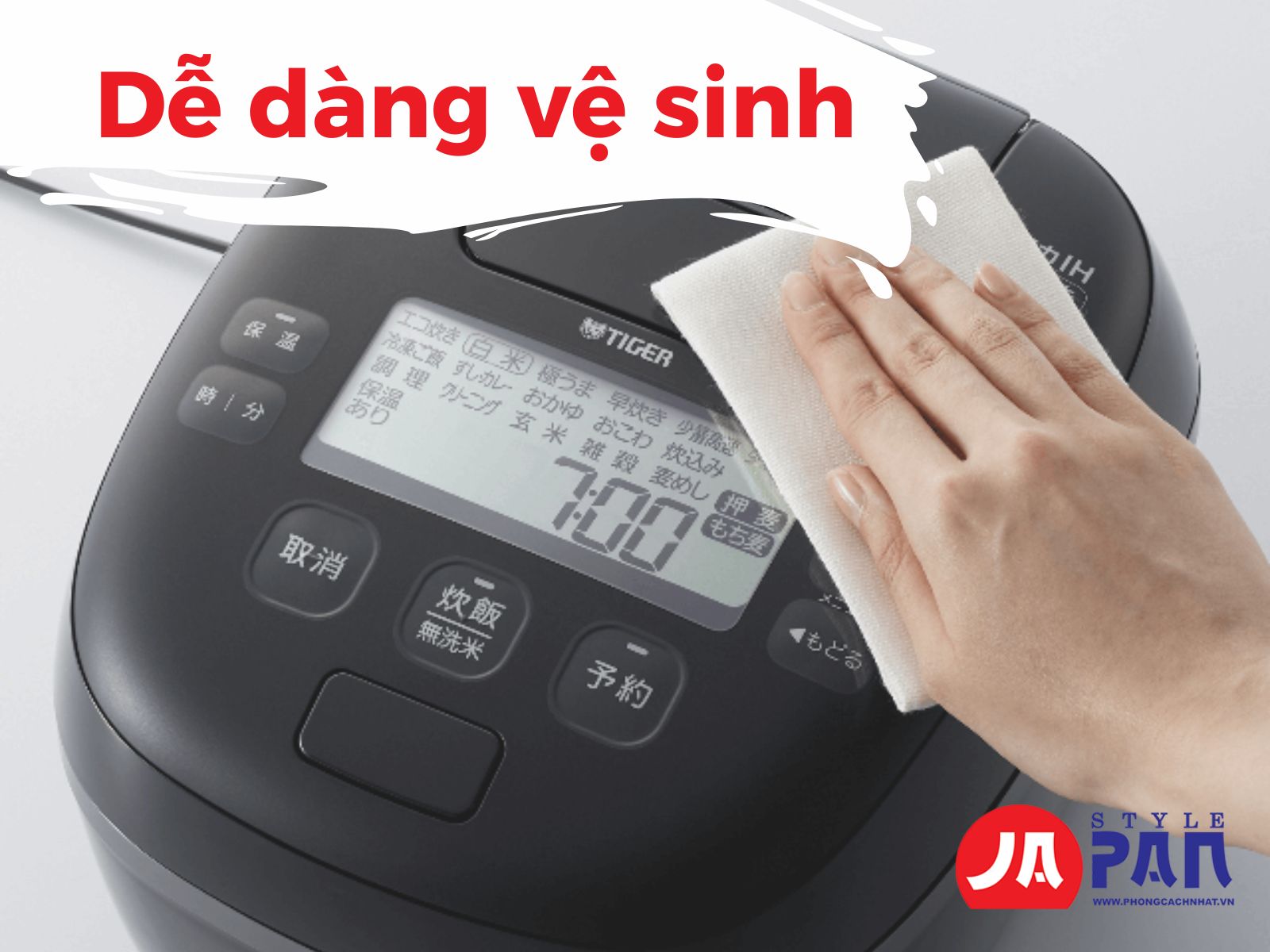 Dễ dàng vệ sinh