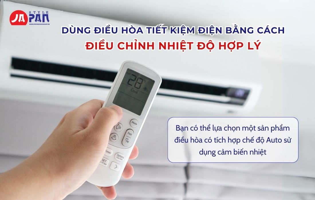 Cách Dùng Điều Hòa Tiết Kiệm Điện Hiệu Quả Và Đơn Giản 6 Cách dùng điều hòa tiết kiệm điện - Điều chỉnh nhiệt độ hợp lý
