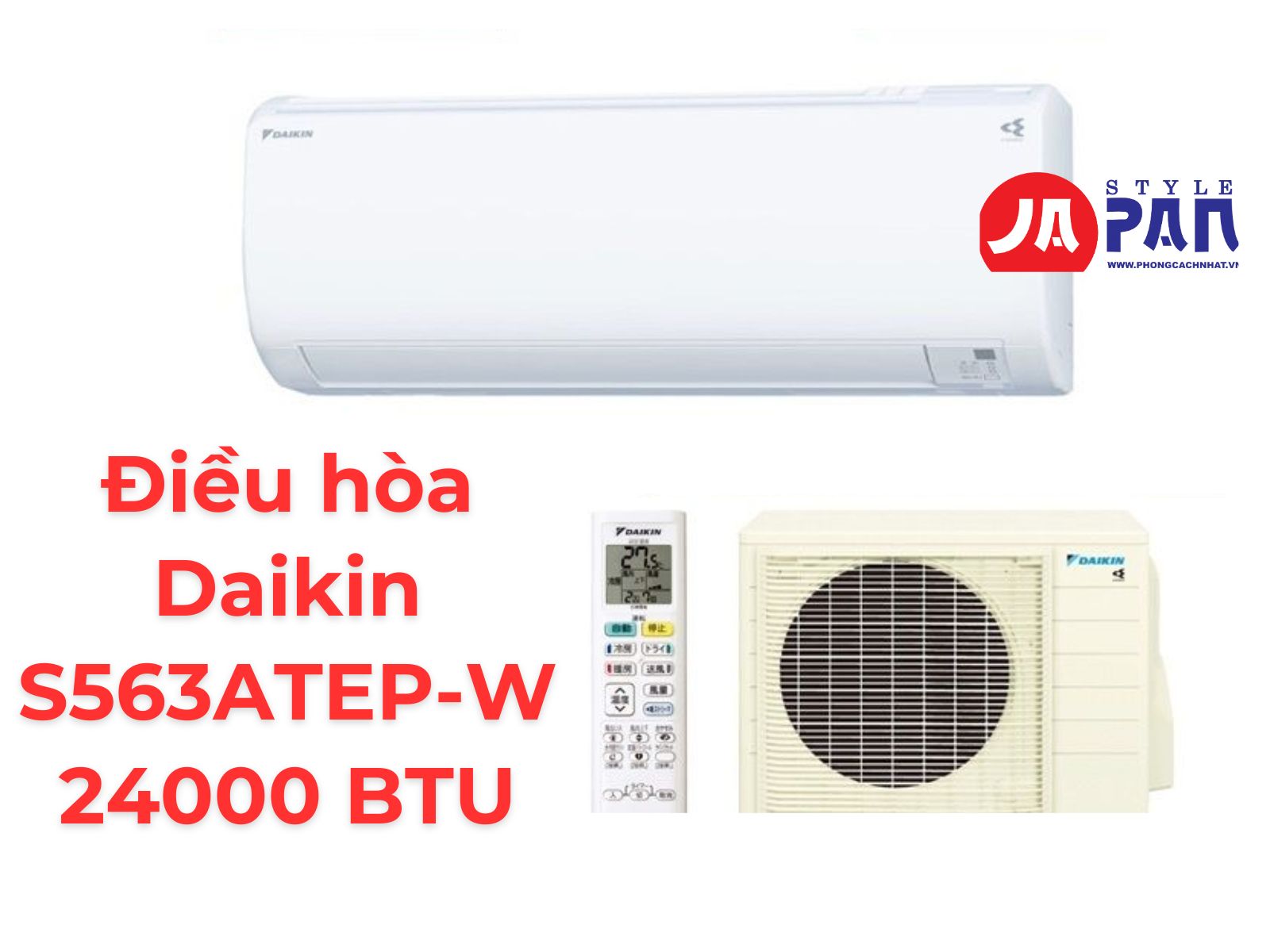 Điều hòa Daikin S563ATEP-W 24000 BTU | Nội địa Nhật