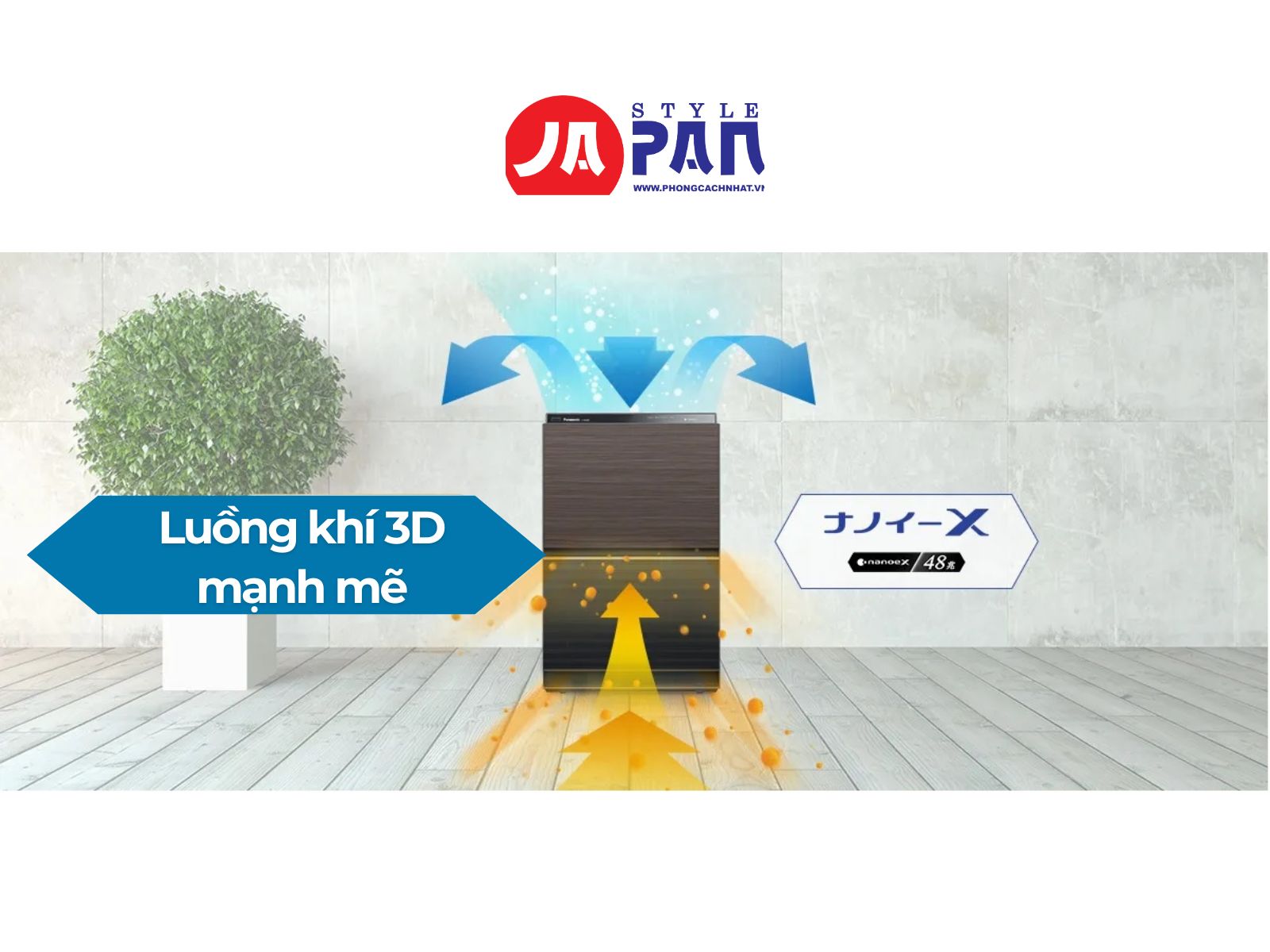 Luồng khí 3D mạnh mẽ
