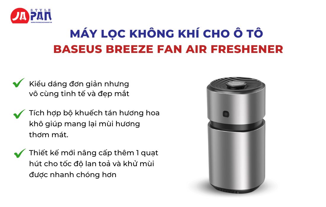 Máy lọc không khí Baseus Breeze Fan Air Freshener