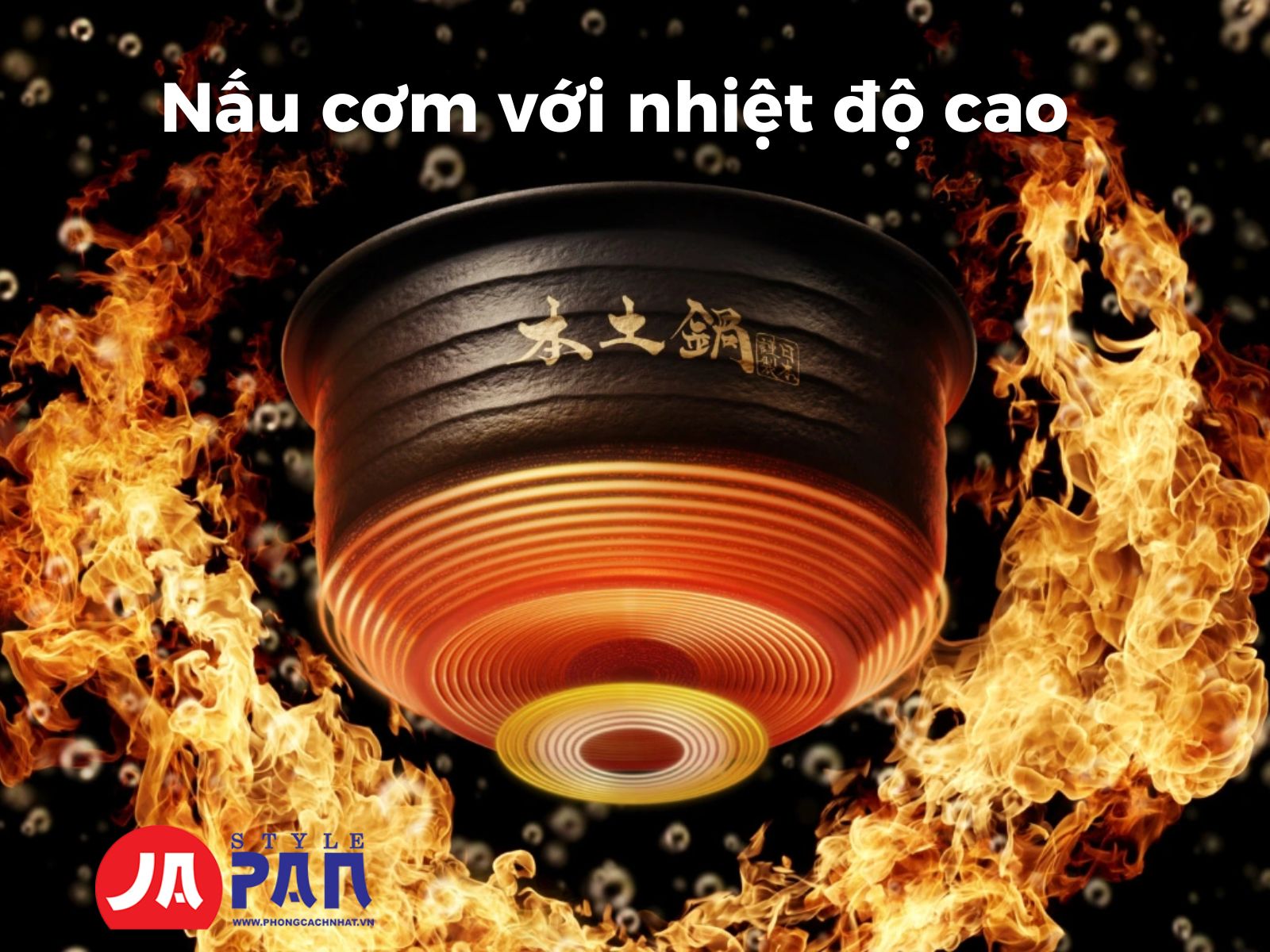 Nấu cơm với nhiệt độ cao