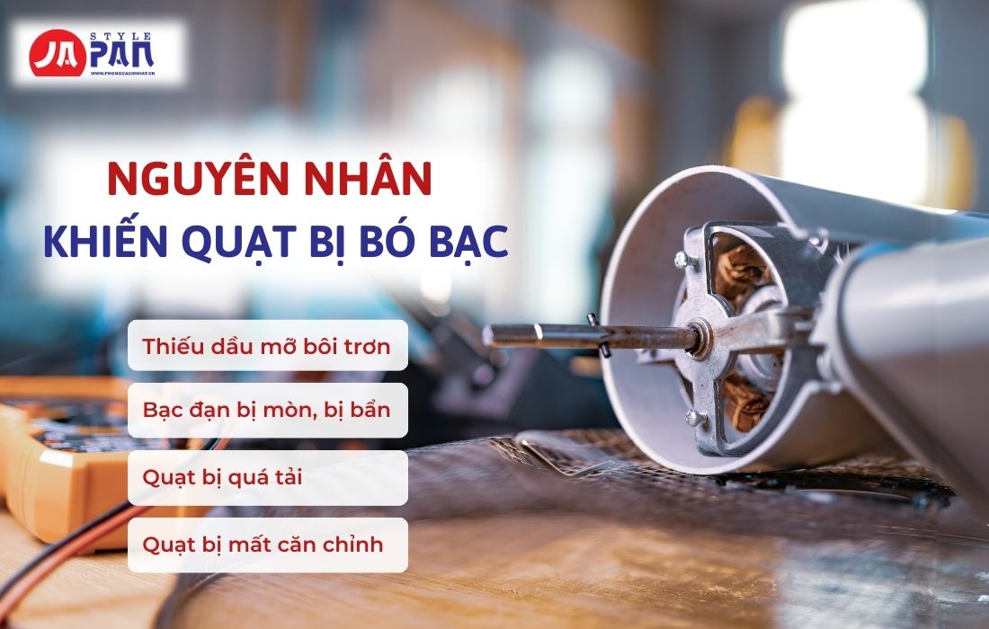 Cách Sửa Quạt Điện Bị Bó Bạc Đúng Kỹ Thuật 1 Nguyên nhân khiến quạt bị bó bạc