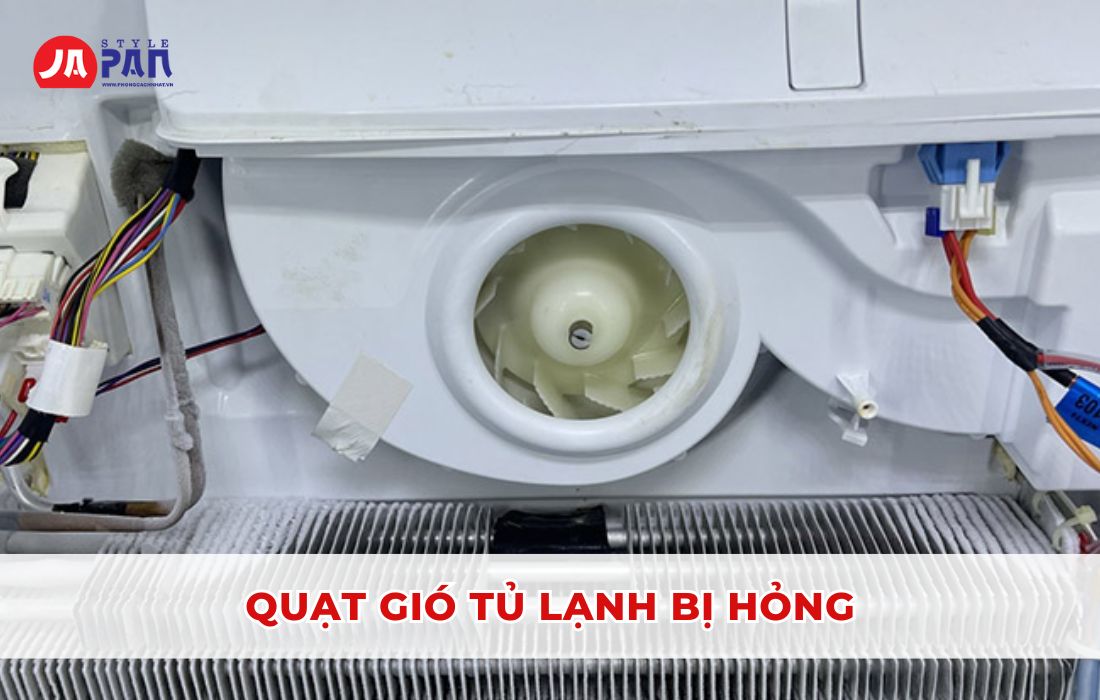 Tủ Lạnh Vẫn Chạy Nhưng Không Đông Đá - Nguyên Nhân Và Cách Khắc Phục 6 Tủ lạnh vẫn chạy nhưng không đông đá - Quạt gió bị hỏng