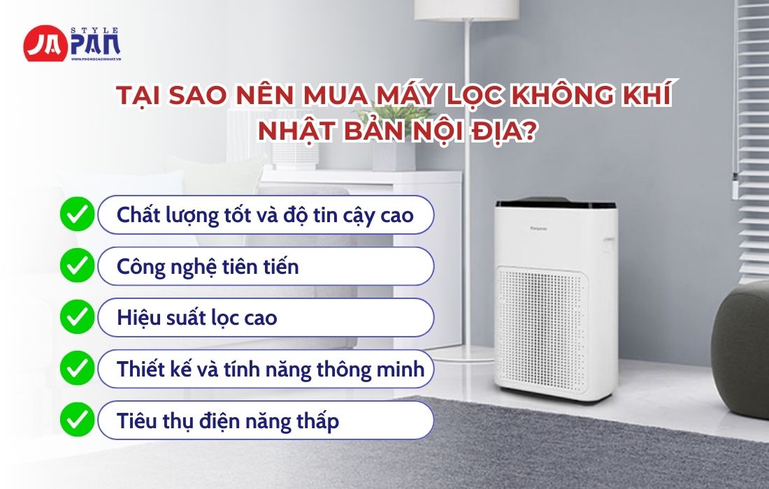 Top 3 Máy Lọc Không Khí Nhật Bản Nội Địa Tốt Nhất 1 Tại sao nên mua máy lọc không khí Nhật Bản nội địa?