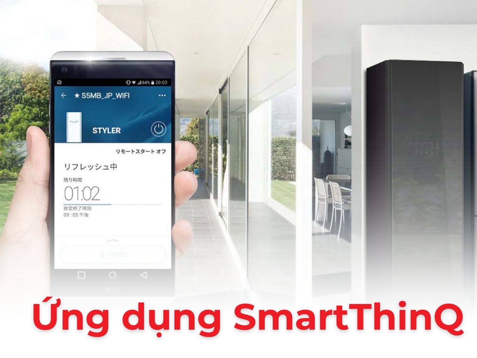 Tủ giặt hấp sấy LG Styler S5MB | Giặt 5 bộ 9 Ứng dụng SmartThinQ