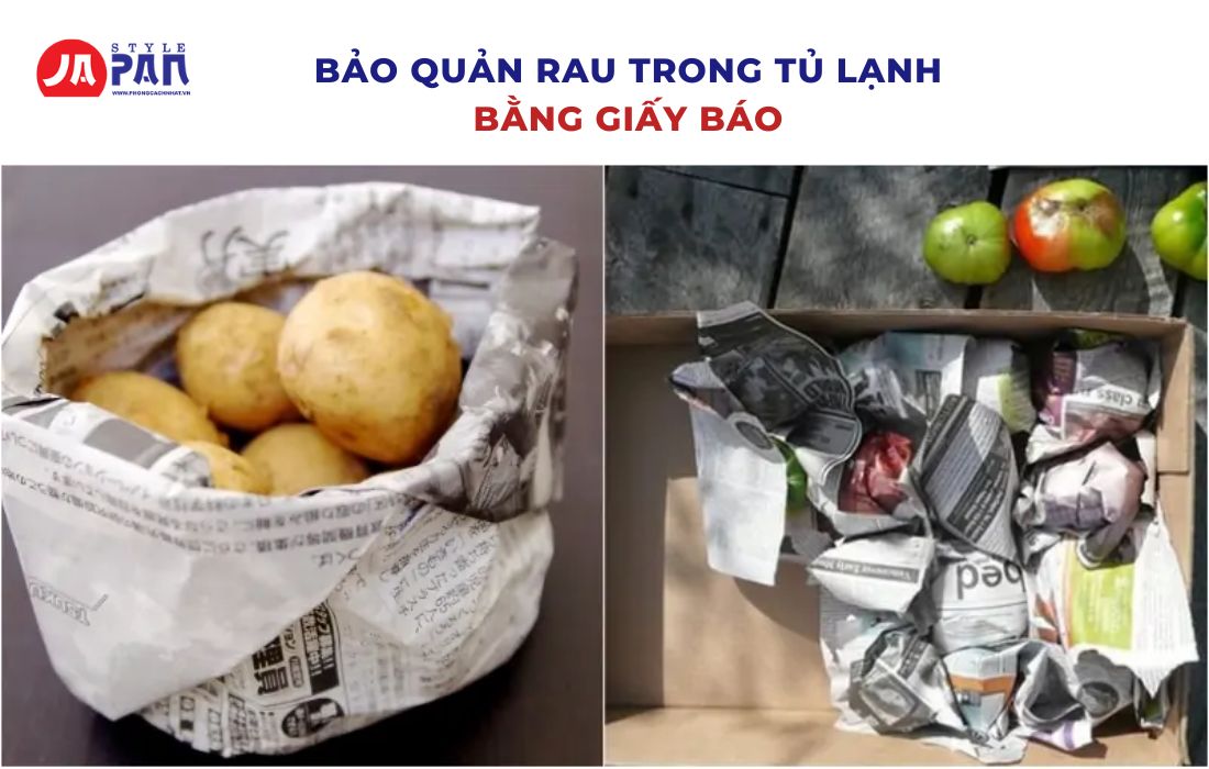 8 Cách Bảo Quản Rau Trong Tủ Lạnh Giúp Tươi Ngon Cả Tuần 3 Cách bảo quản rau trong tủ lạnh bằng giấy báo