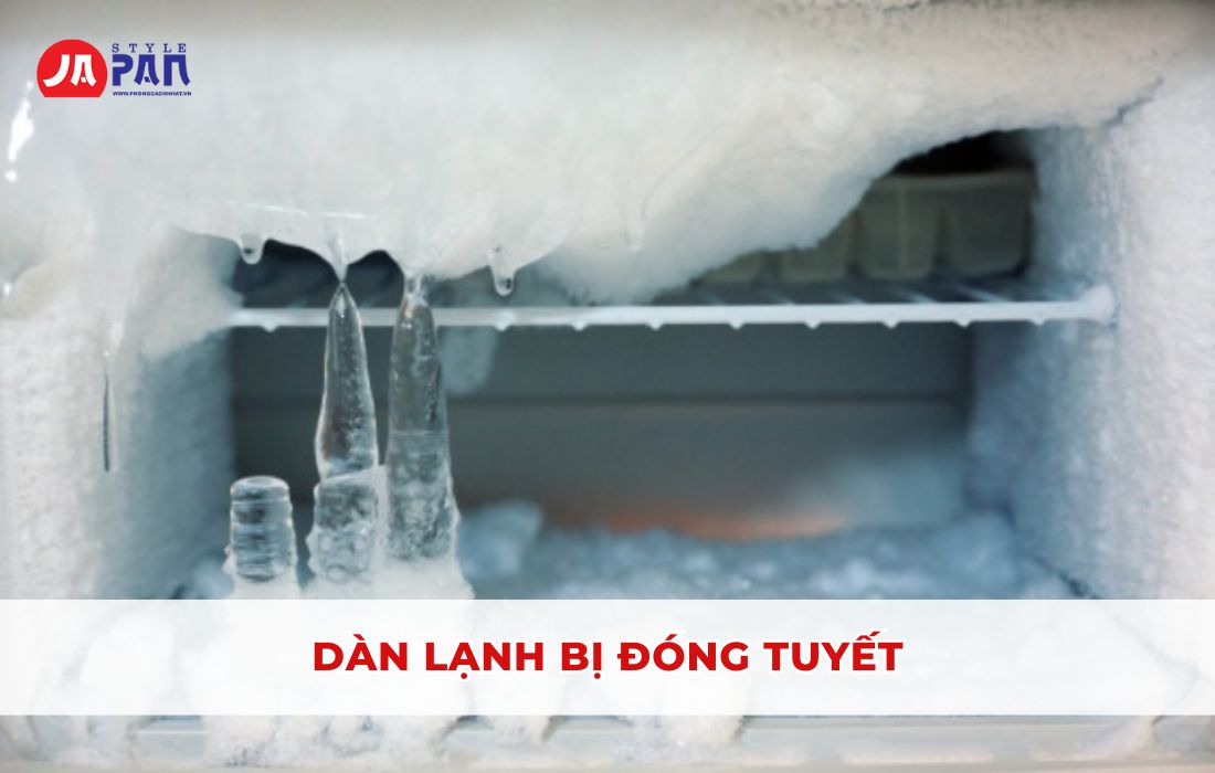 Nguyên Nhân Tủ Lạnh Không Lạnh Và Cách Khắc Phục Chi Tiết 7 Nguyên nhân tủ lạnh không lạnh - Dàn lạnh bị đóng tuyết