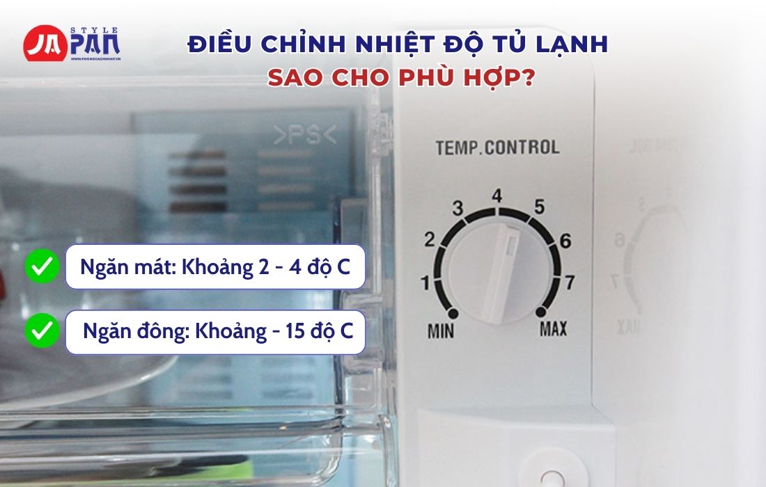 Tủ Lạnh Mới Mua Về Nên Làm Gì - Những Lưu Ý Quan Trọng Bạn Nên Biết 2 Điều chỉnh nhiệt độ tủ lạnh phù hợp