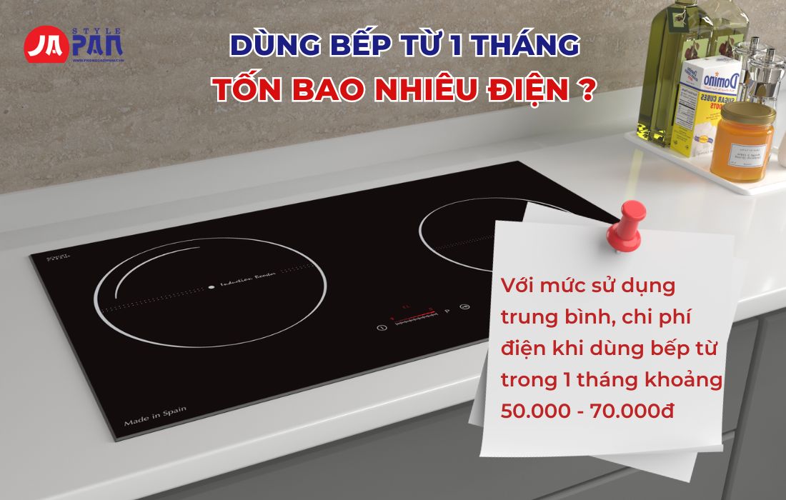 Tính tiền điện khi dùng bếp từ 1 tháng