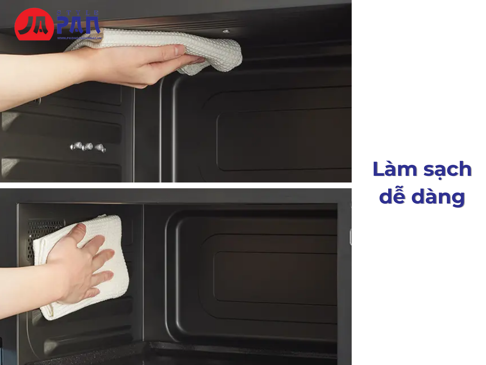Lò vi sóng Hitachi MRO-S8A (K) kết hợp nướng bù ẩm | 31 Lít 35 Làm sạch đơn giản