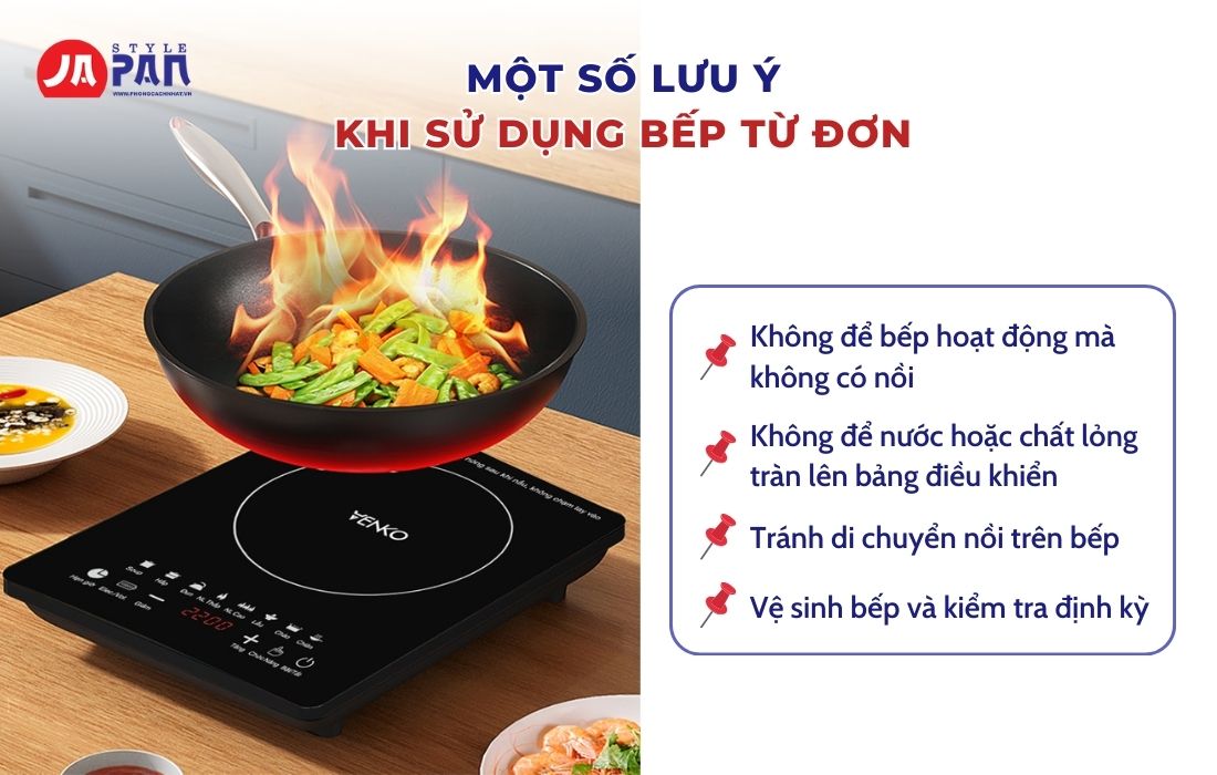 Cách Sử Dụng Bếp Từ Đơn Đúng Cách Và An Toàn 4 Những lưu ý khi sử dụng bếp từ đơn