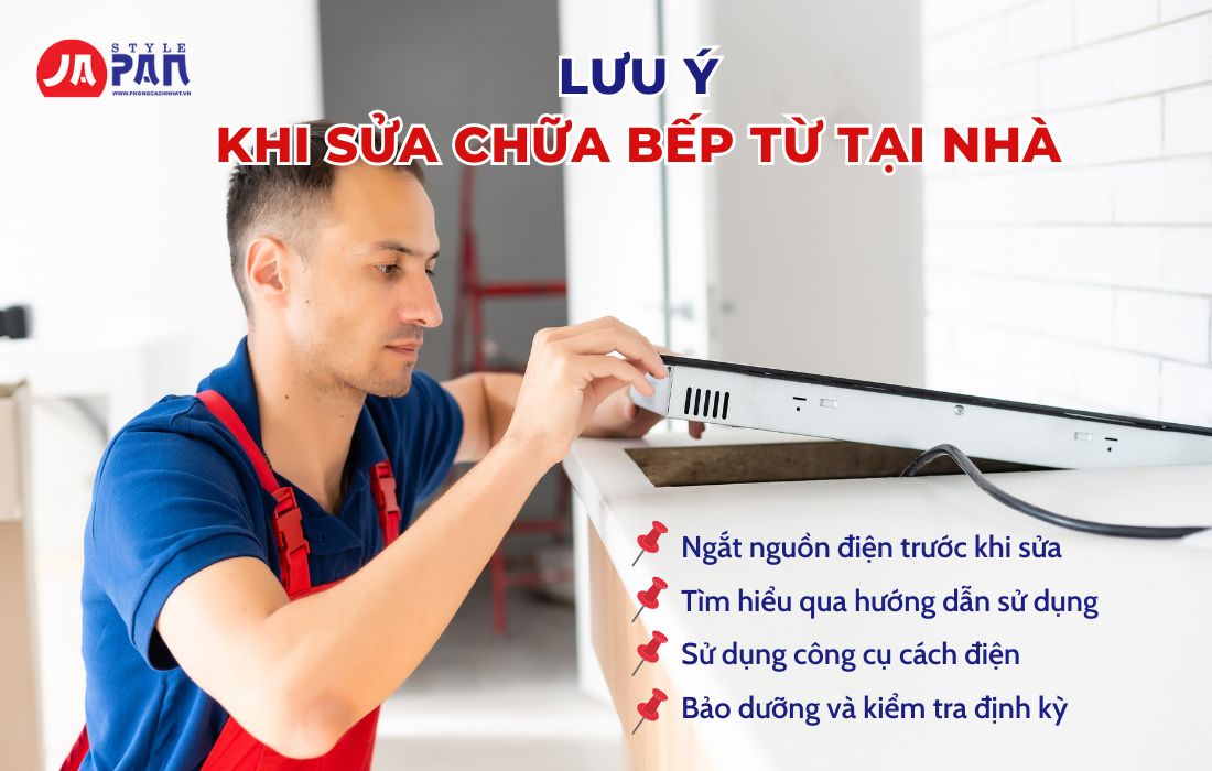 Lưu ý khi sửa chữa bếp điện từ tại nhà