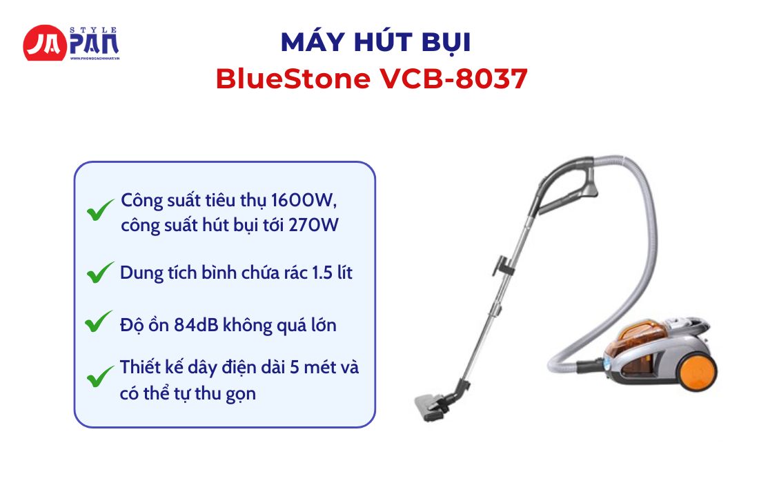 Top 7 Máy Hút Bụi Tốt Nhất Hiện Nay Mà Bạn Không Nên Bỏ Qua 7 Máy hút bụi dạng hộp BlueStone VCB-8037