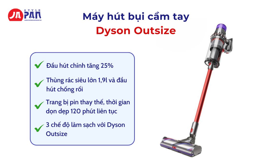 Nên Mua Máy Hút Bụi Cầm Tay Loại Nào? Top 5 Máy Hút Bụi Tốt Nhất 3 Nên mua máy hút bụi cầm tay loại nào - Máy hút bụi Dyson Outsize cầm tay