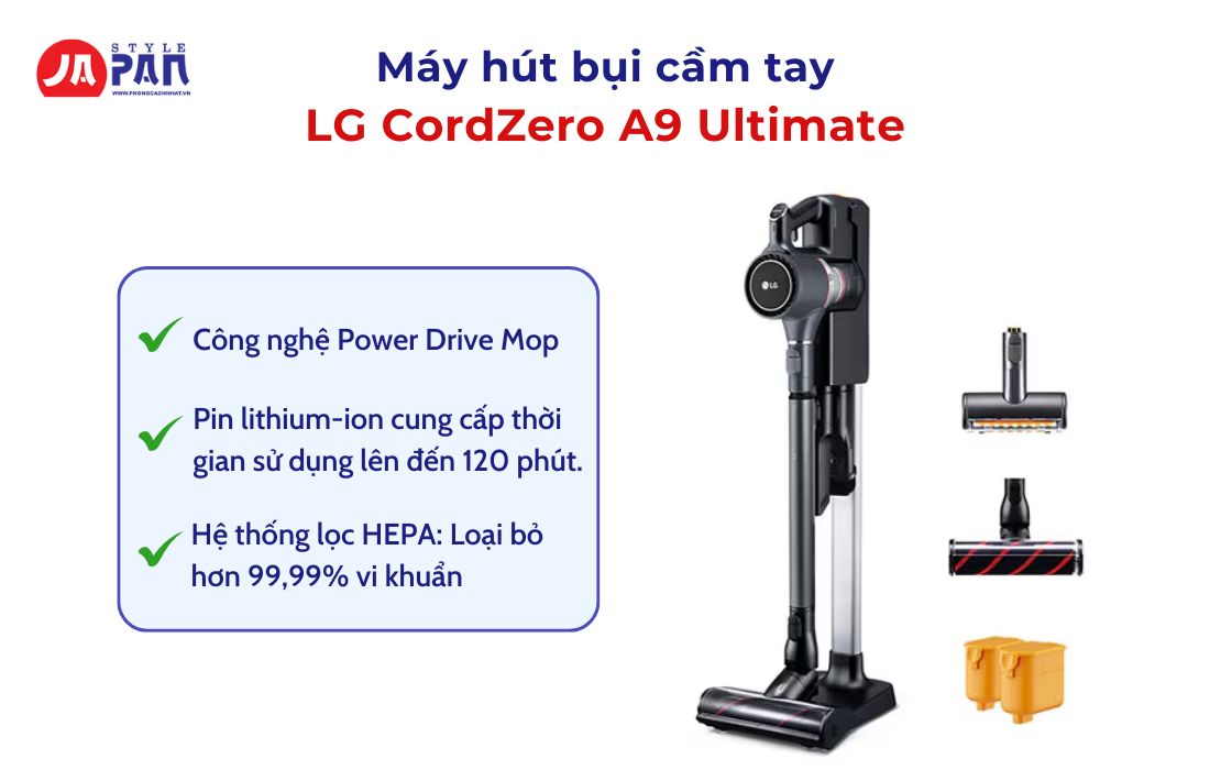 Nên Mua Máy Hút Bụi Cầm Tay Loại Nào? Top 5 Máy Hút Bụi Tốt Nhất 7 Máy hút bụi LG CordZero A9 Ultimate