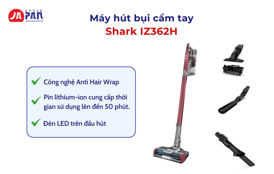 Nên Mua Máy Hút Bụi Cầm Tay Loại Nào? Top 5 Máy Hút Bụi Tốt Nhất 4 Máy hút bụi cầm tay Shark IZ362H
