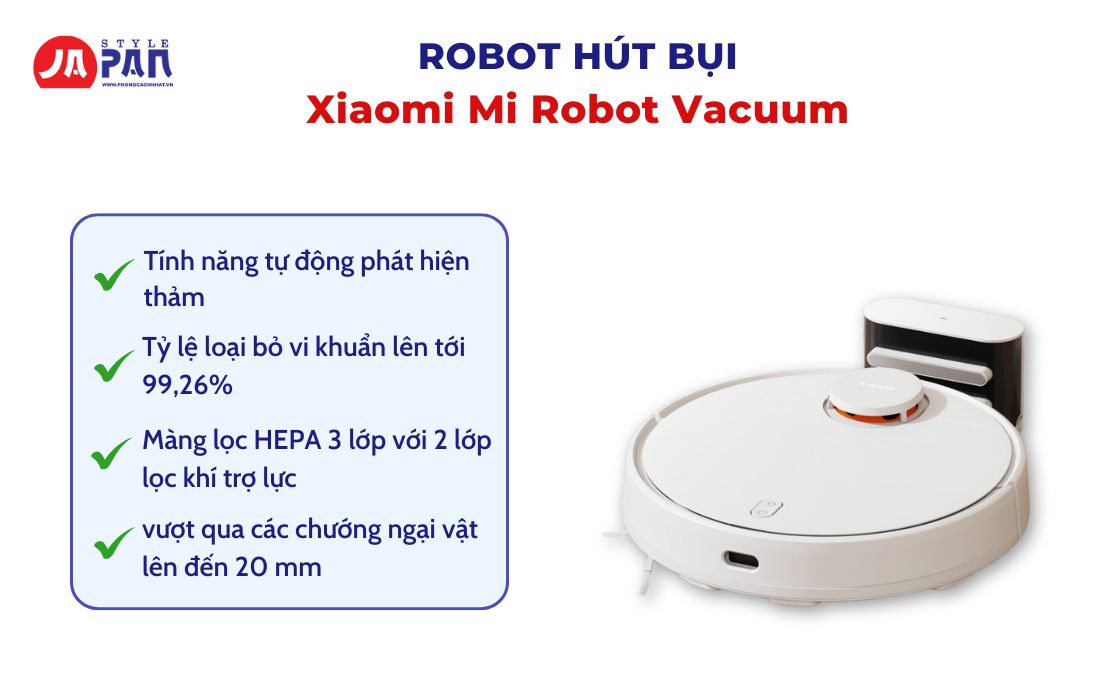 Kinh Nghiệm Mua Máy Hút Bụi Gia Đình Phù Hợp Và Chất Lượng 6 Kinh nghiệm mua máy hút bụi gia đình - Xiaomi Mi Robot Vacuum