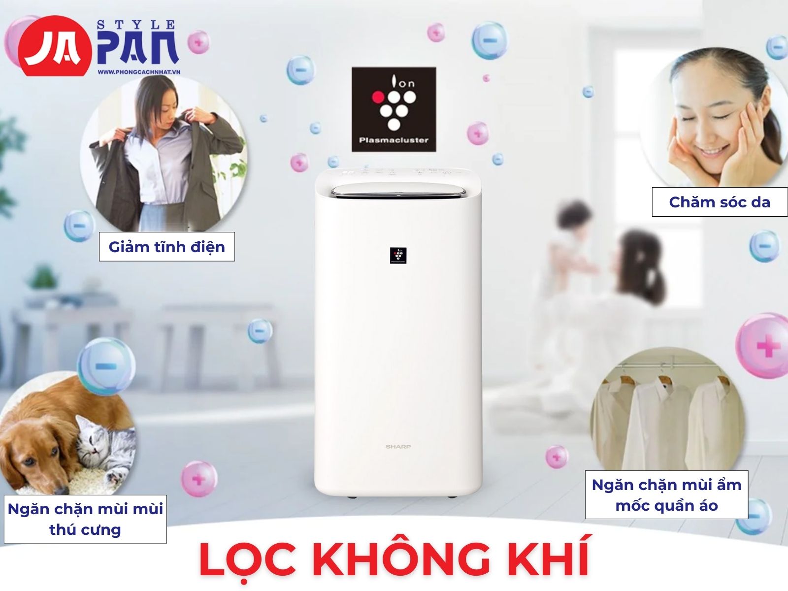 Máy lọc không khí Sharp Ki-PD50-W 3 trong 1 | Hàng chính hãng nội địa Nhật 33 Lọc không khí