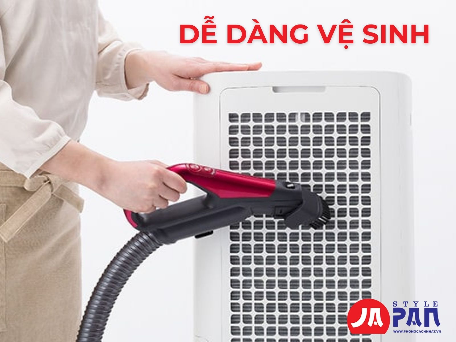 Máy lọc không khí Sharp Ki-PD50-W 3 trong 1 | Hàng chính hãng nội địa Nhật 37 Dễ dàng vệ sinh