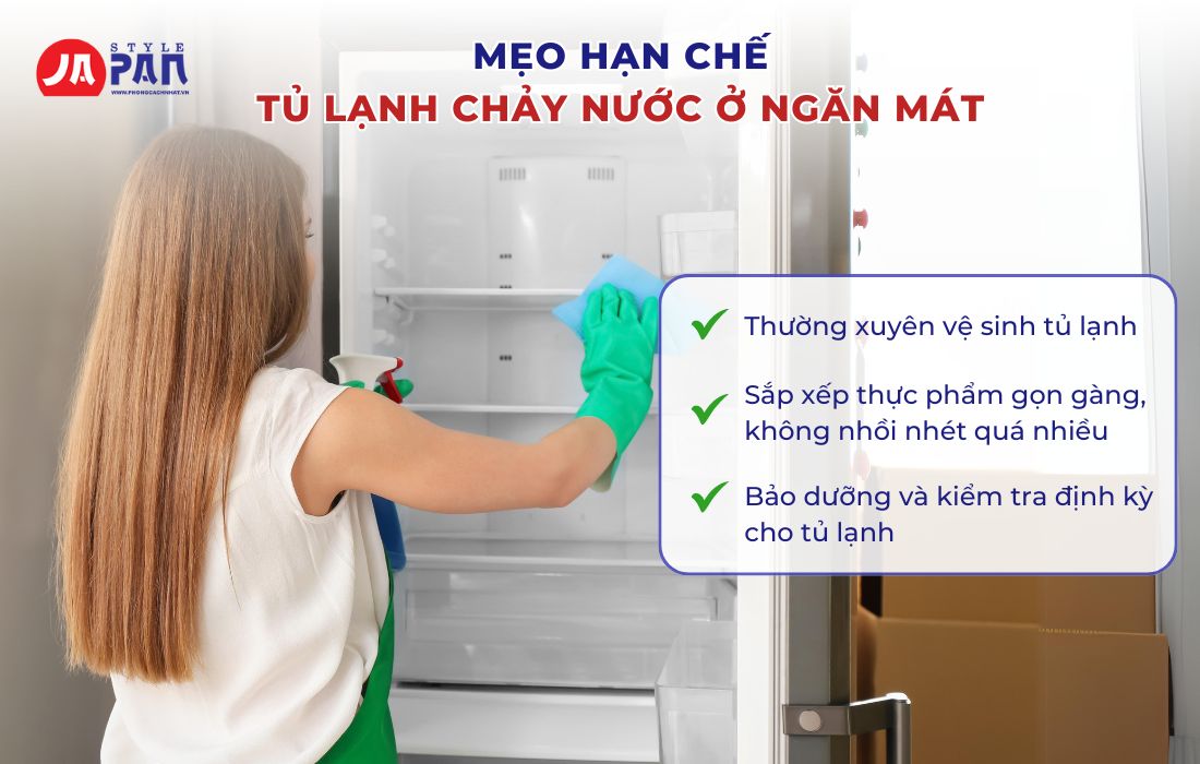Nguyên Nhân Tủ Lạnh Chảy Nước Ở Ngăn Mát Và Cách Khắc Phục 5 Mẹo hạn chế tủ lạnh chảy nước ở ngăn mát